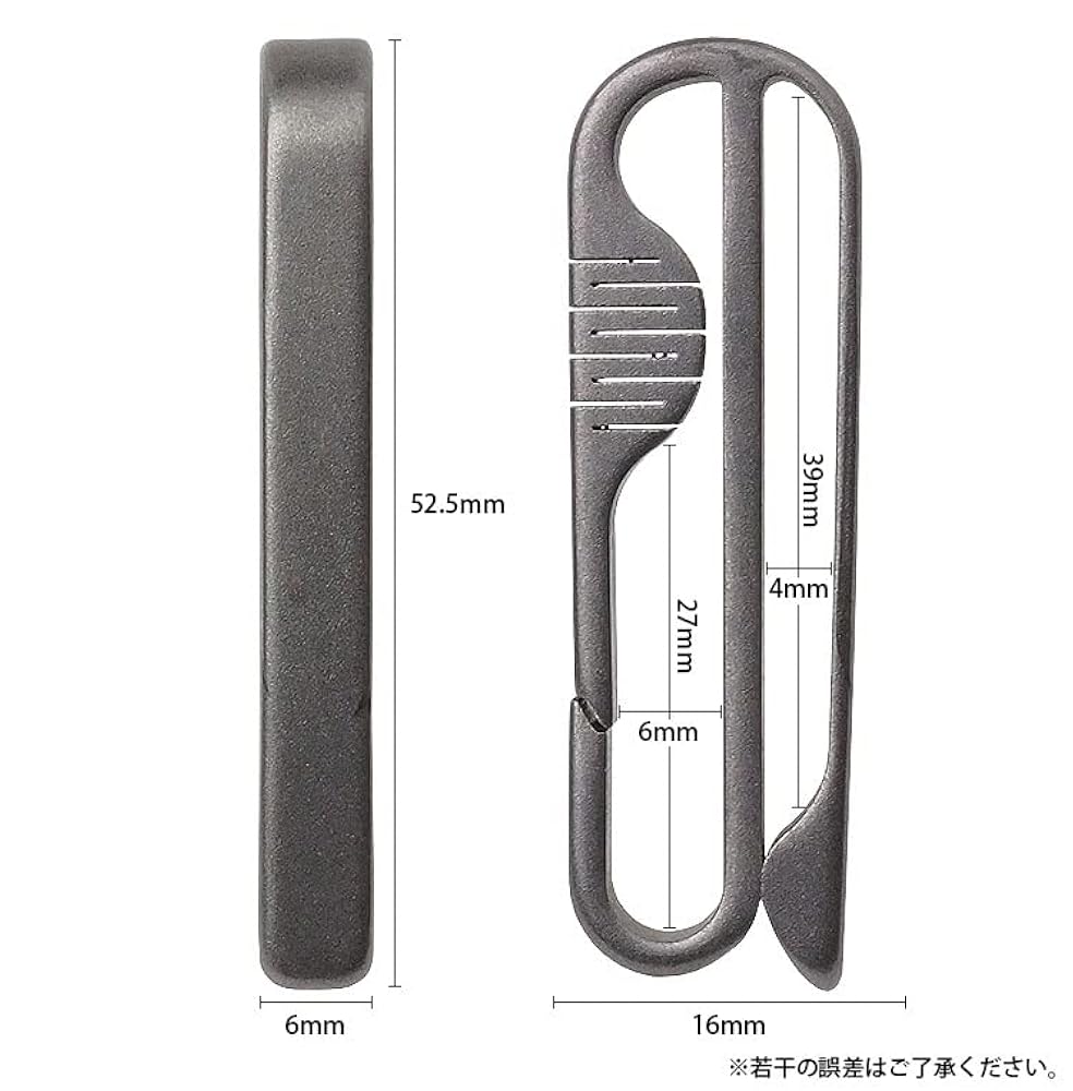 まとめ売り KMRii キーフック キーホルダー ベルトフープ キーリング キーホルダー キーリング ベルトクリップ ベルトフック チタン